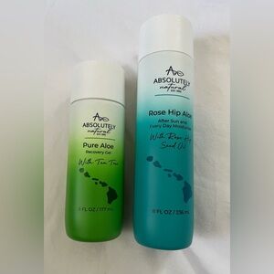 Absolutely Natural After Sun & Everyday Mosturizer & Pure Aloe Recovery Gel